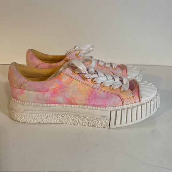 BP Manny-Fab Pink Tie Dye Lace-Up Sneakers Size 6M - Picture 3 of 9